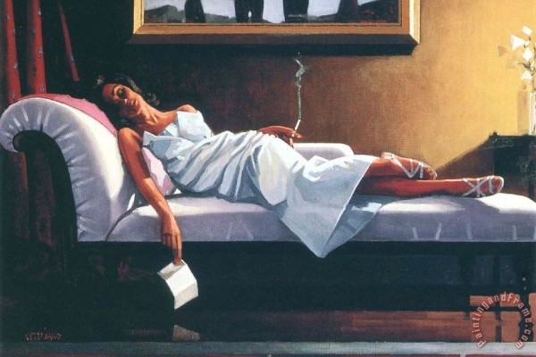 The Letter Painting by Jack Vettriano; The Letter Art Print for sale