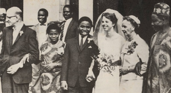 Catherine and Clement's wedding photo as it appeared in Life Magazine, January 8, 1965