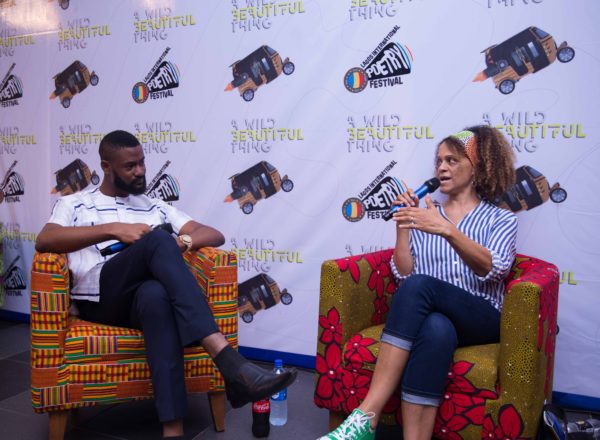 A Life in Words: Bernardine Evaristo (R) in conversation with Otosirieze Obi-Young (L) at Freedom Park, Lagos.