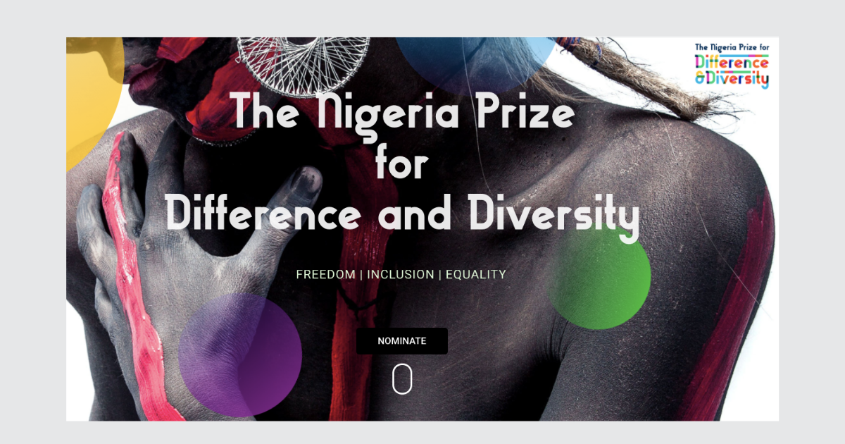 The Million Naira Nigerian Prize for Difference and Diversity | Here is ...