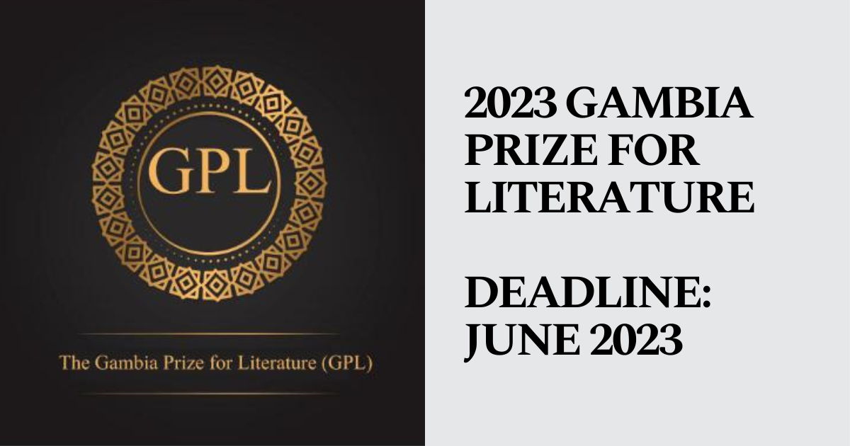 Nominate your Favorite Gambian Writers for the 2023 Gambia Prize for ...